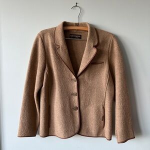 Women's Tan Wool Jacket